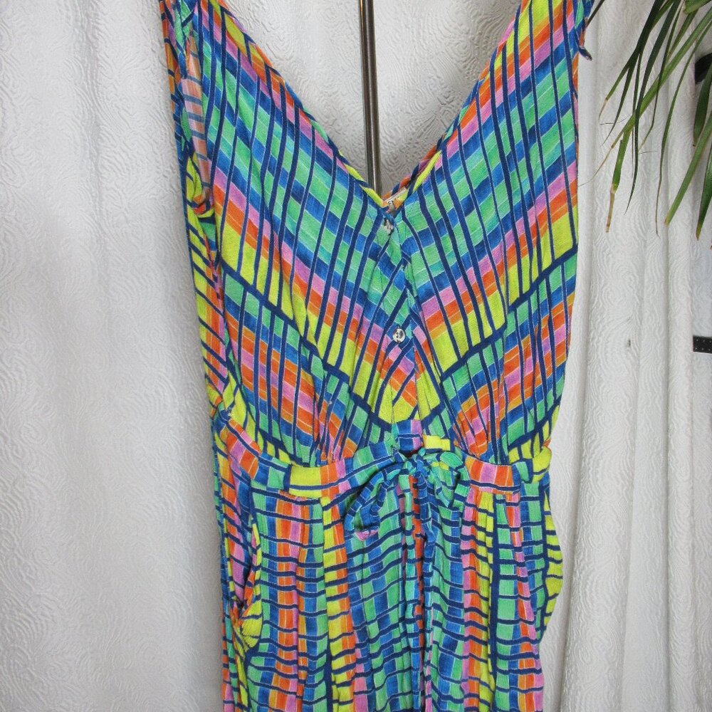Mara Hoffman Rainbow Tie Romper